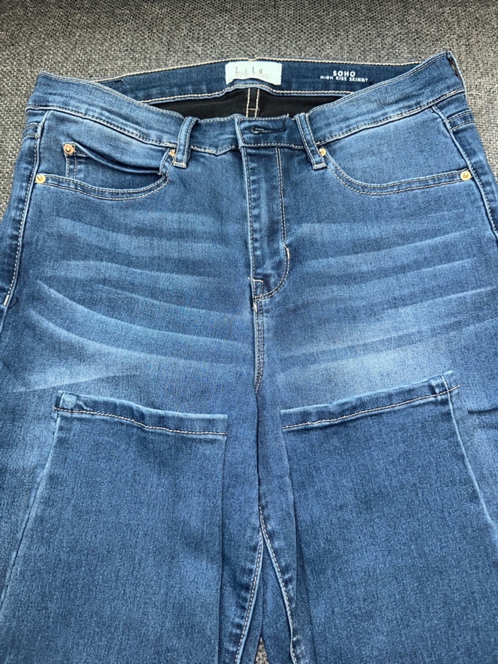 Nicole Miller Women's Skinny Jeans in Medium Blue Denim